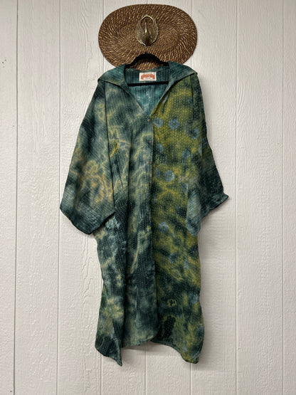 Pareo Kantha Gaia Hooded Maxi 1026 080