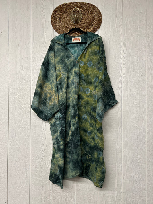 Pareo Kantha Gaia Hooded Maxi 1026 080
