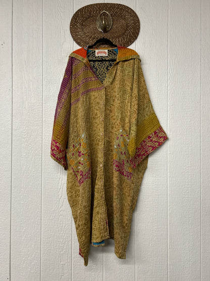 Pareo Kantha Gaia Hooded Maxi 1026 112