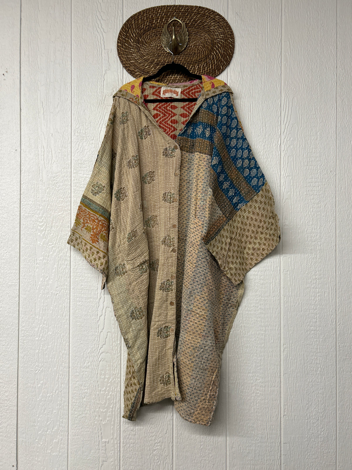 Pareo Kantha Gaia Hooded Maxi 1026 091