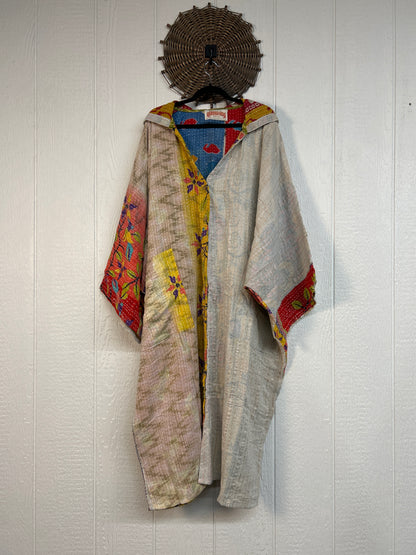 Pareo Kantha Gaia Hooded Maxi 1026 221