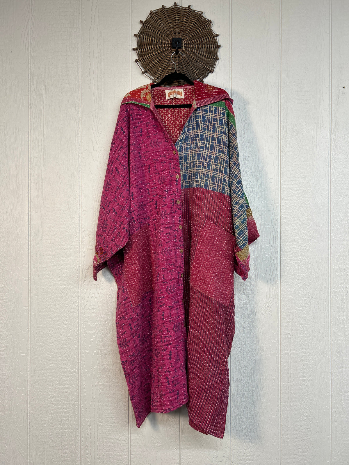 Pareo Kantha Gaia Hooded Maxi 1026 144