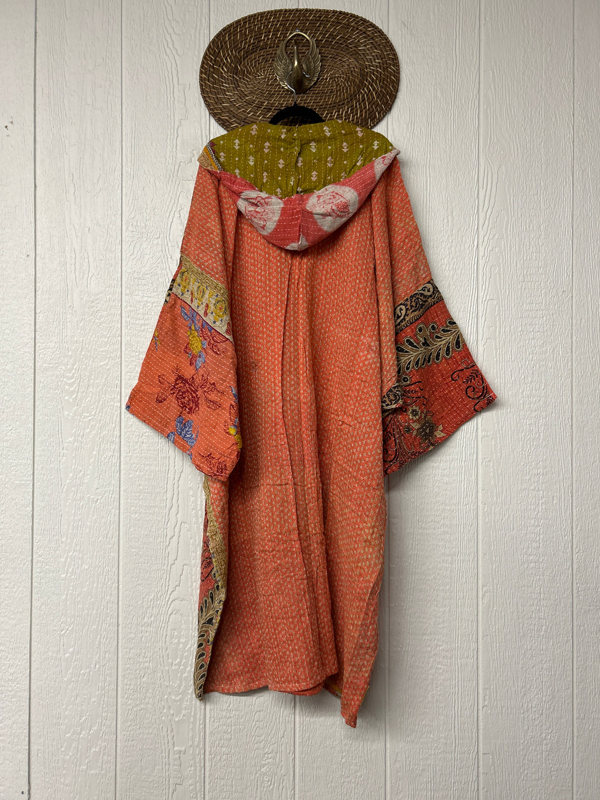 Pareo Kantha Gaia Hooded Maxi 1026 065