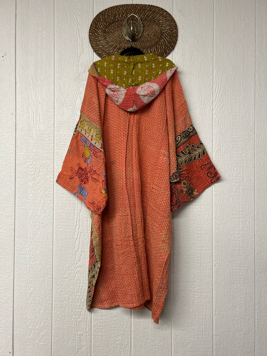 Pareo Kantha Gaia Hooded Maxi 1026 065