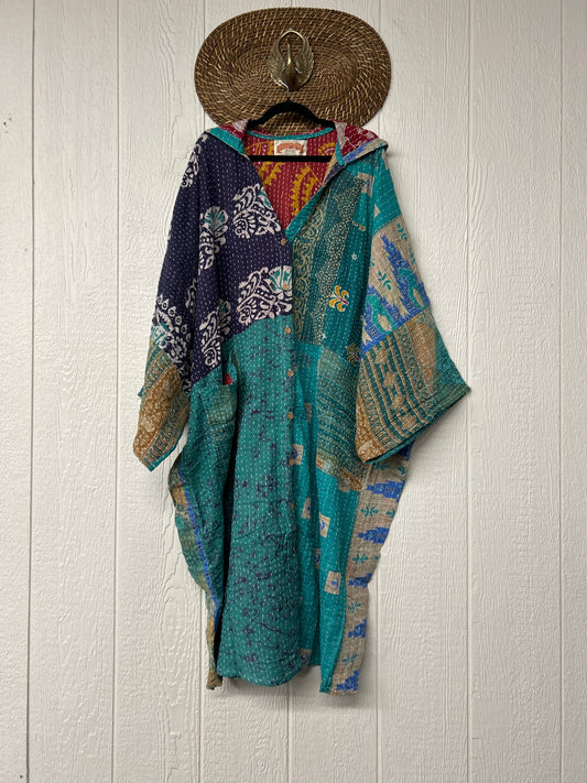 Pareo Kantha Gaia Hooded Maxi 1026 022