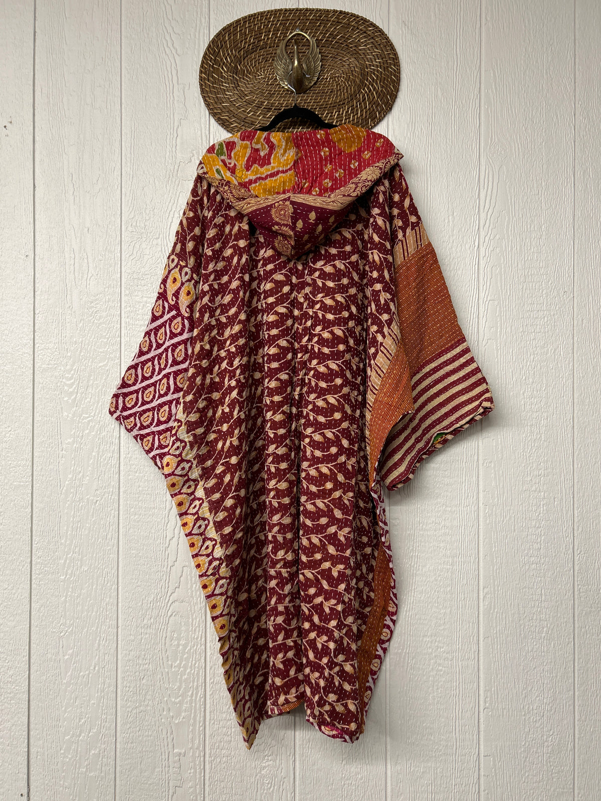 Pareo Kantha Gaia Hooded Maxi 1026 050