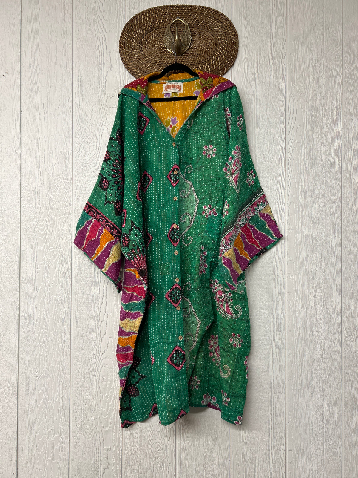 Pareo Kantha Gaia Hooded Maxi 1026 128