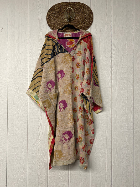 Pareo Kantha Gaia Hooded Maxi 1026 021