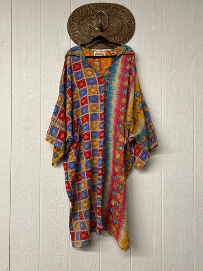 Pareo Kantha Gaia Hooded Maxi 1026 002