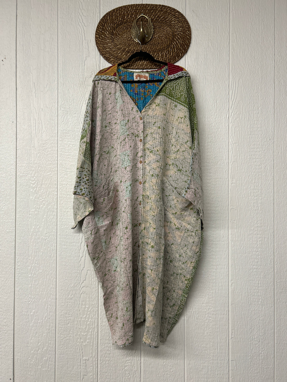 Pareo Kantha Gaia Hooded Maxi 1026 061