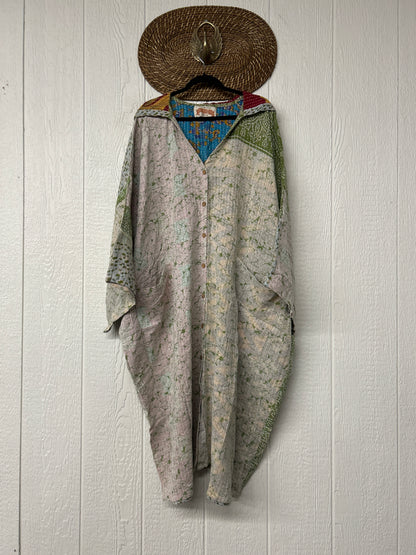 Pareo Kantha Gaia Hooded Maxi 1026 061