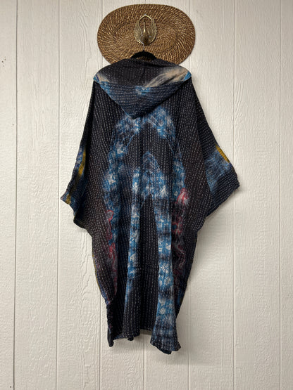 Pareo Kantha Gaia Hooded Maxi 1026 060