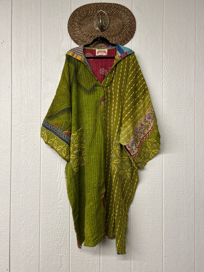 Pareo Kantha Gaia Hooded Maxi 1026 019