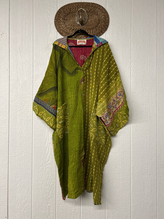 Pareo Kantha Gaia Hooded Maxi 1026 019