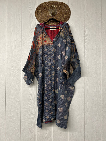 Pareo Kantha Gaia Hooded Maxi 1026 056