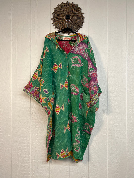 Pareo Kantha Gaia Hooded Maxi 1026 206