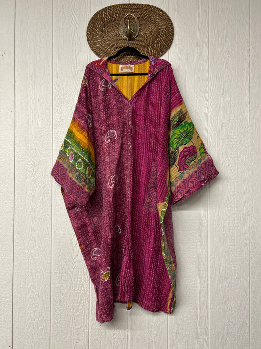 Pareo Kantha Gaia Hooded Maxi 1026 027