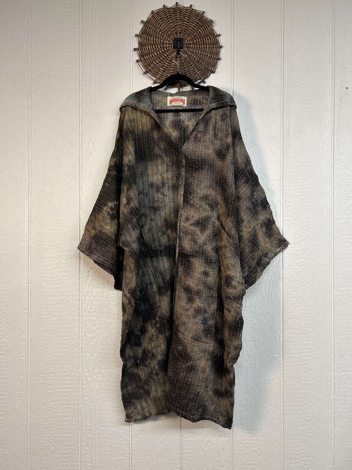Pareo Kantha Gaia Hooded Maxi 1026 179