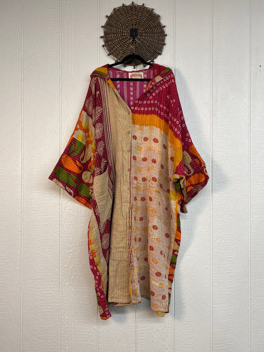 Pareo Kantha Gaia Hooded Maxi 1026 224