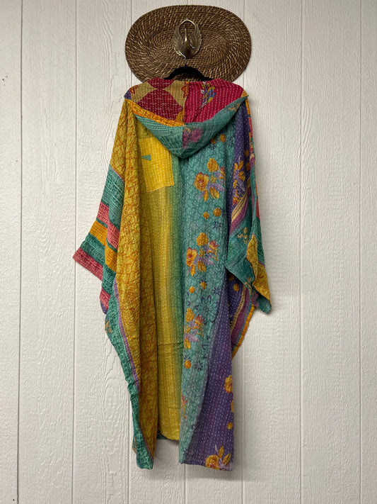 Pareo Kantha Gaia Hooded Maxi 1026 054