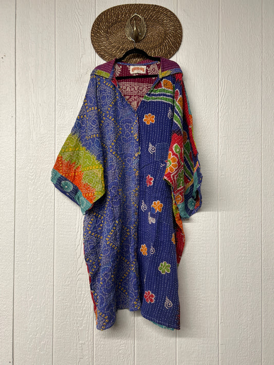 Pareo Kantha Gaia Hooded Maxi 1026 024