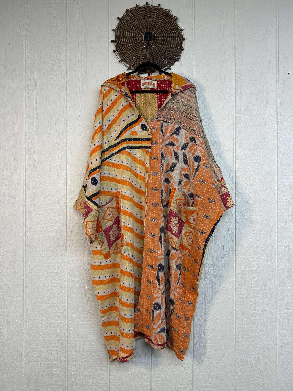 Pareo Kantha Gaia Hooded Maxi 1026 141