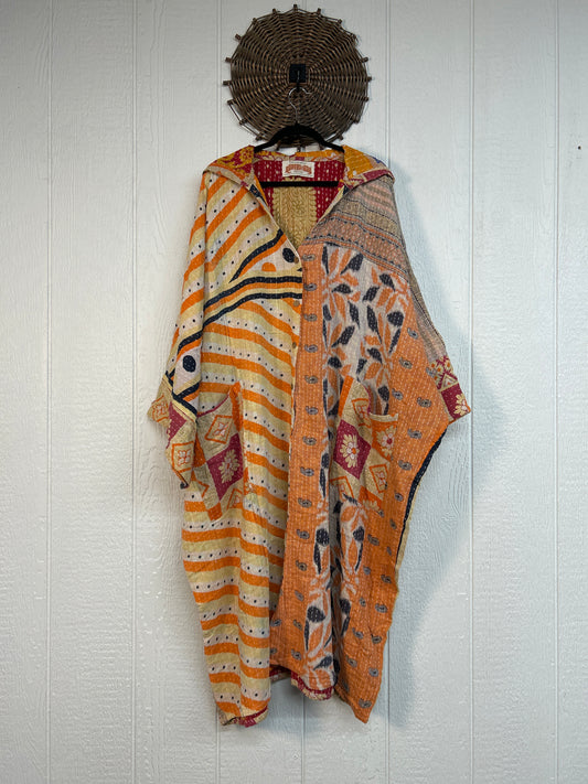 Pareo Kantha Gaia Hooded Maxi 1026 141