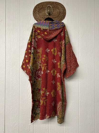 Pareo Kantha Gaia Hooded Maxi 1026 042