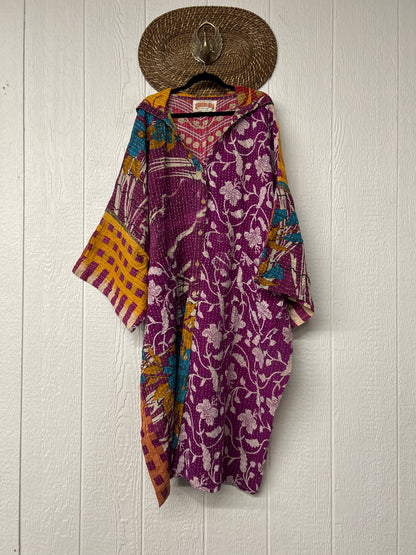 Pareo Kantha Gaia Hooded Maxi 1026 049