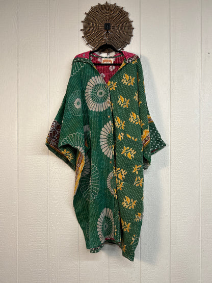 Pareo Kantha Gaia Hooded Maxi 1026 223