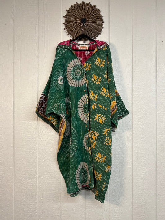 Pareo Kantha Gaia Hooded Maxi 1026 223