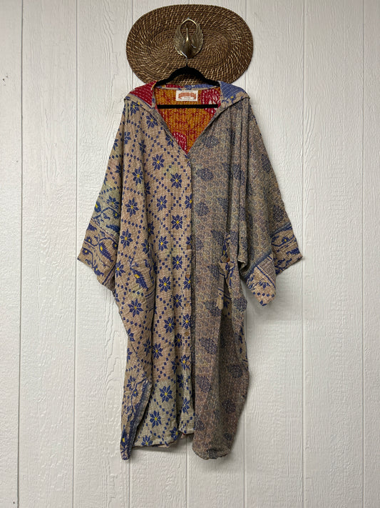Pareo Kantha Gaia Hooded Maxi 1026 090