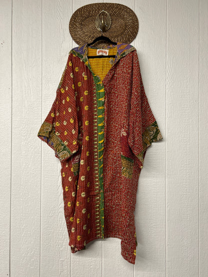 Pareo Kantha Gaia Hooded Maxi 1026 042