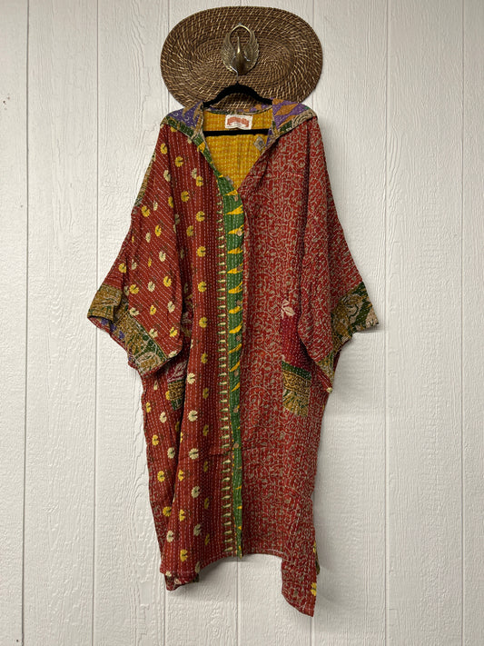 Pareo Kantha Gaia Hooded Maxi 1026 042