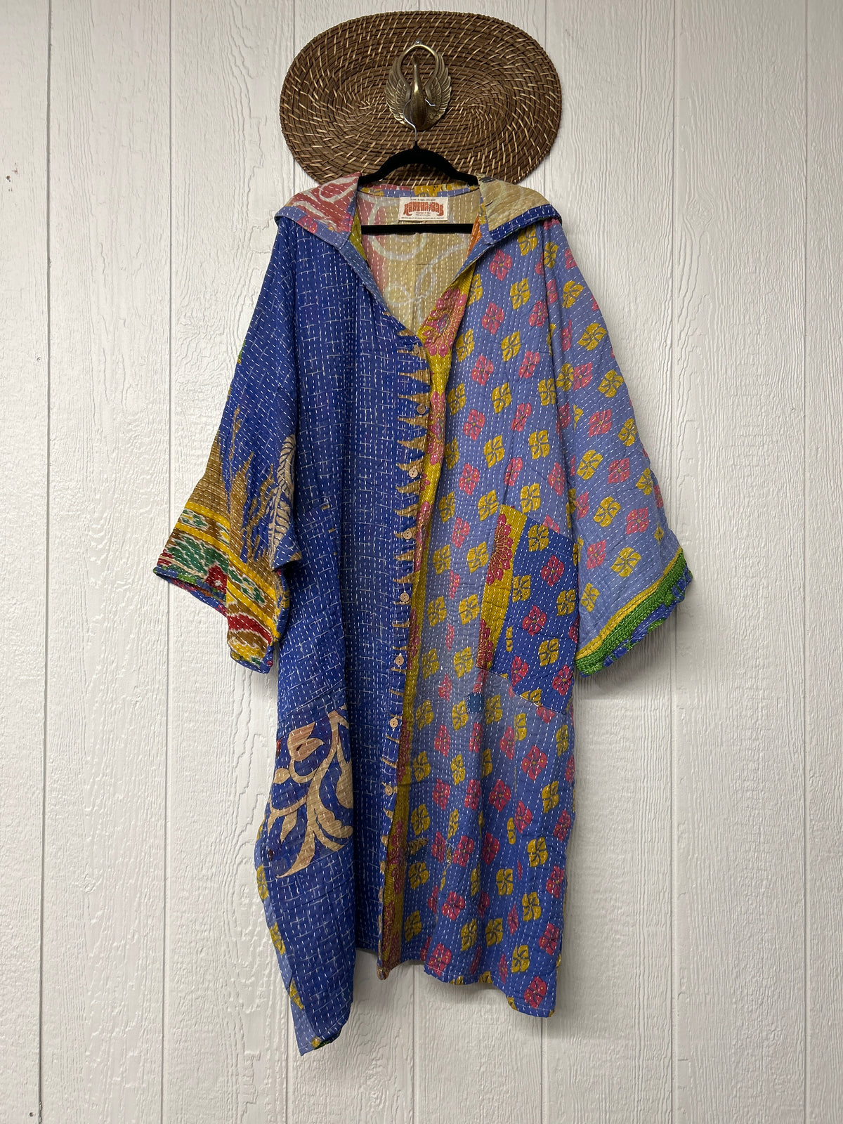 Pareo Kantha Gaia Hooded Maxi 1026 100