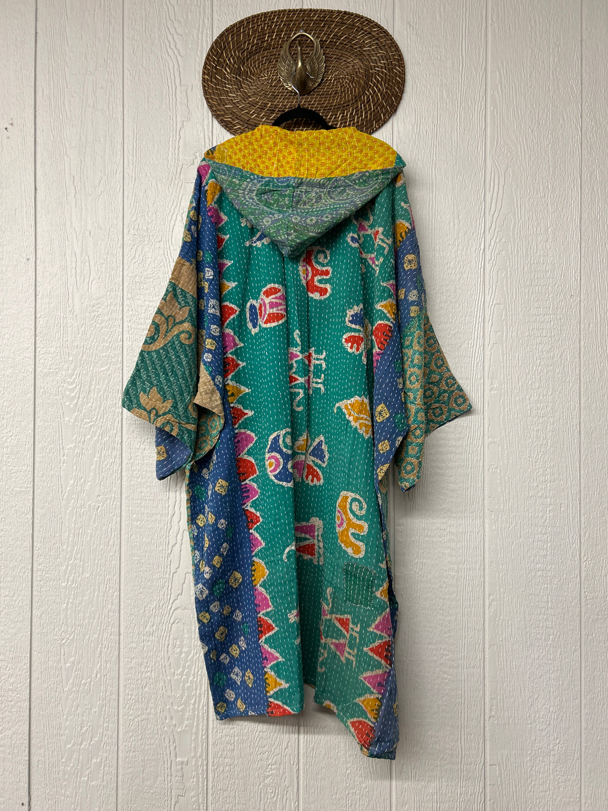 Pareo Kantha Gaia Hooded Maxi 1026 137