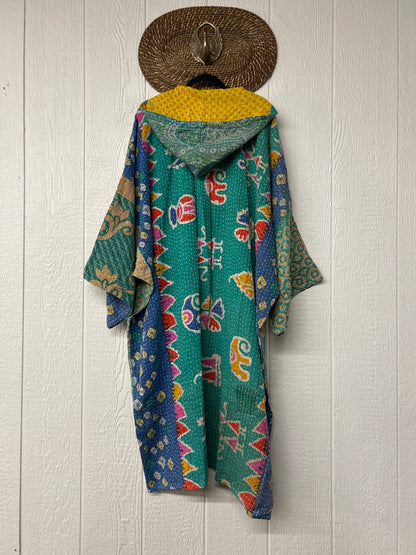 Pareo Kantha Gaia Hooded Maxi 1026 137