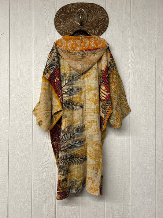 Pareo Kantha Gaia Hooded Maxi 1026 129