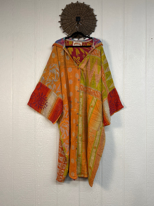 Pareo Kantha Gaia Hooded Maxi 1026 215