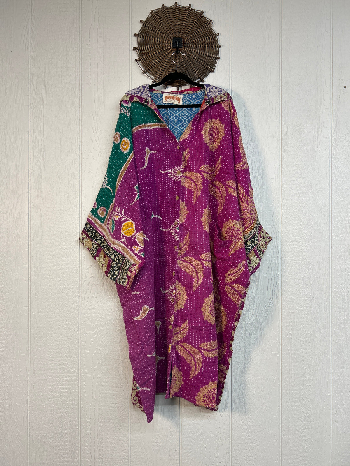 Pareo Kantha Gaia Hooded Maxi 1026 158
