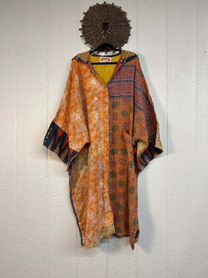 Pareo Kantha Gaia Hooded Maxi 1026 207