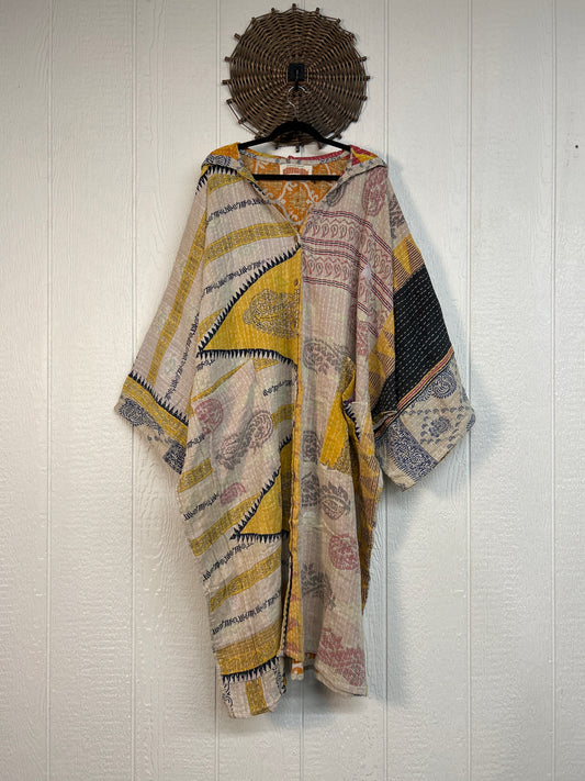 Pareo Kantha Gaia Hooded Maxi 1026 212
