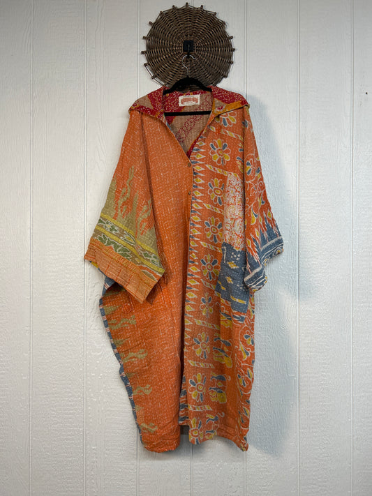 Pareo Kantha Gaia Hooded Maxi 1026 192