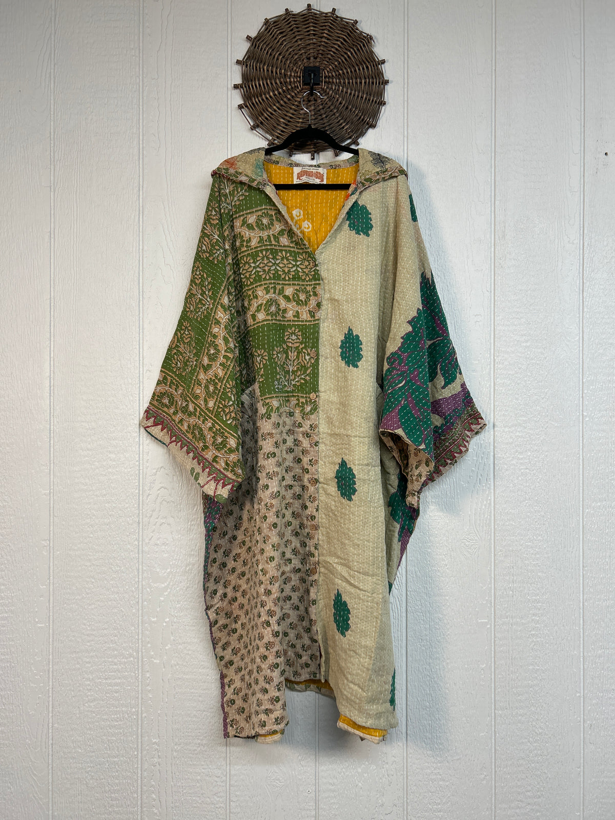 Pareo Kantha Gaia Hooded Maxi 1026 147