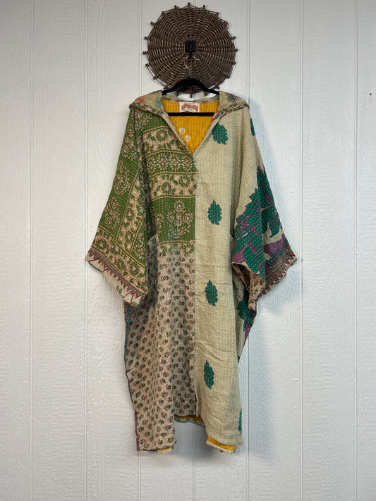 Pareo Kantha Gaia Hooded Maxi 1026 147