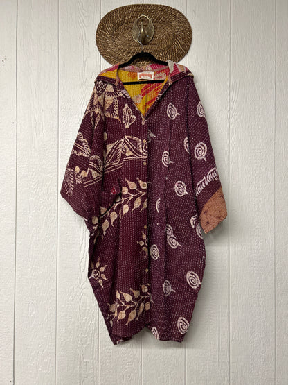 Pareo Kantha Gaia Hooded Maxi 1026 073