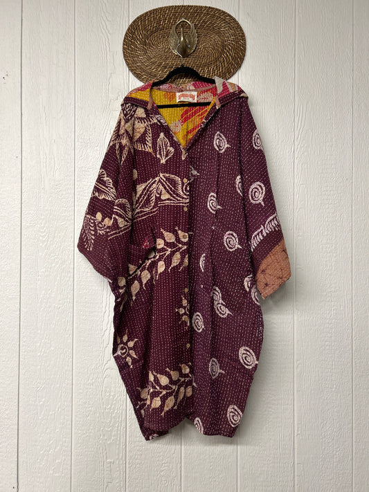 Pareo Kantha Gaia Hooded Maxi 1026 073