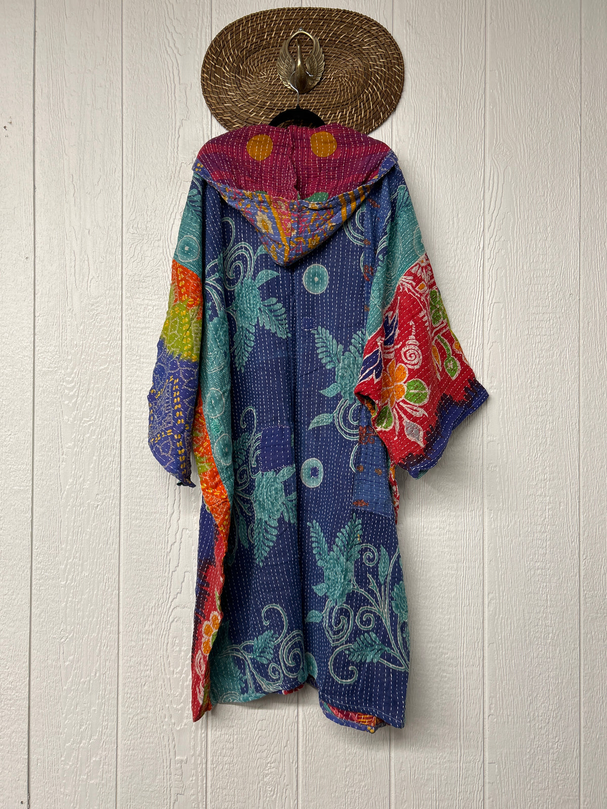 Pareo Kantha Gaia Hooded Maxi 1026 024
