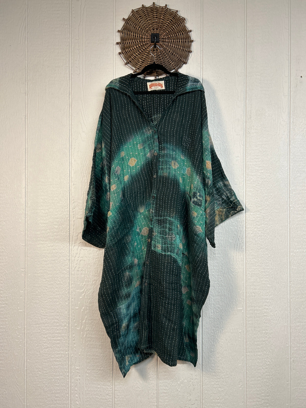 Pareo Kantha Gaia Hooded Maxi 1026 193