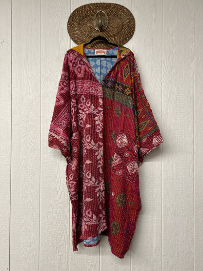 Pareo Kantha Gaia Hooded Maxi 1026 011